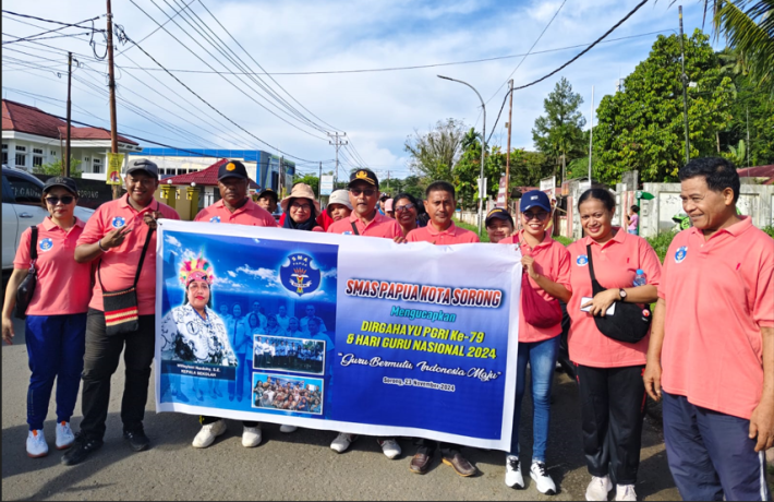 Komunitas SMAS Papua Nusa Sorong Rayakan Hari Guru Nasional 2024 dengan Penuh Semangat